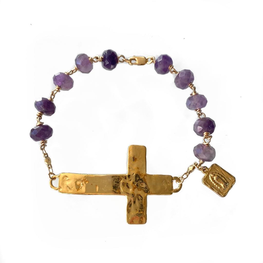 Amethyst rosary bracelet store