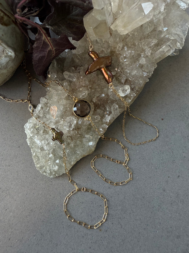 Smokey Quartz Hand Chain