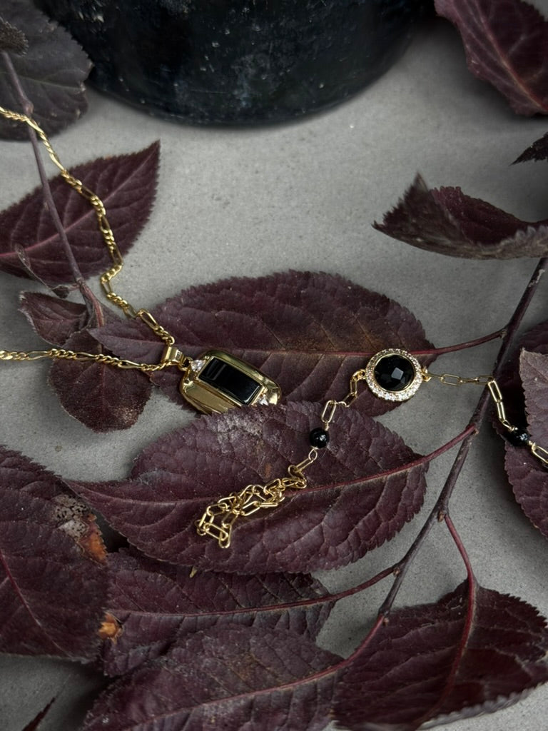 Black Onyx Pendant Necklace