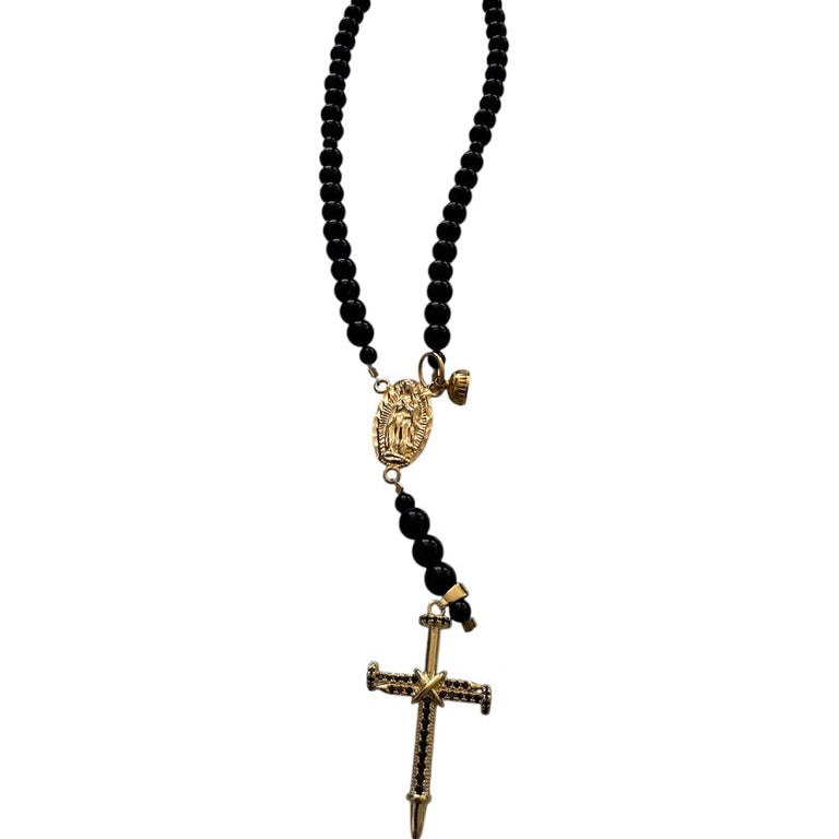 Pulsera de rosario Liberata Ónix Negro