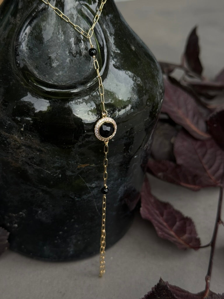Black Onyx Hand Chain