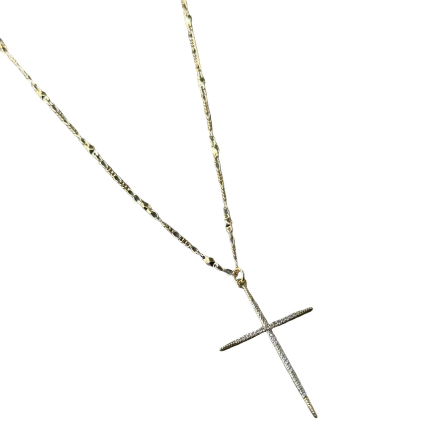 Collar con cruz de Agatha CZ