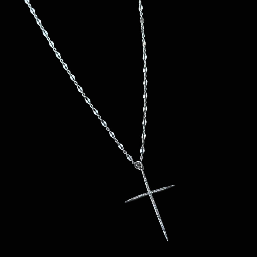 Collar con cruz de Agatha CZ