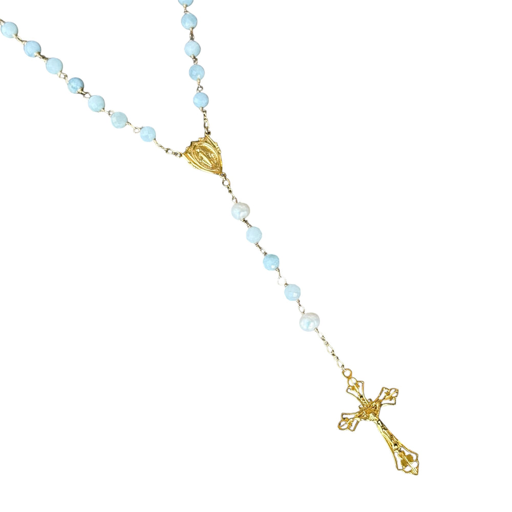 Amalfi Aquamarine Rosary