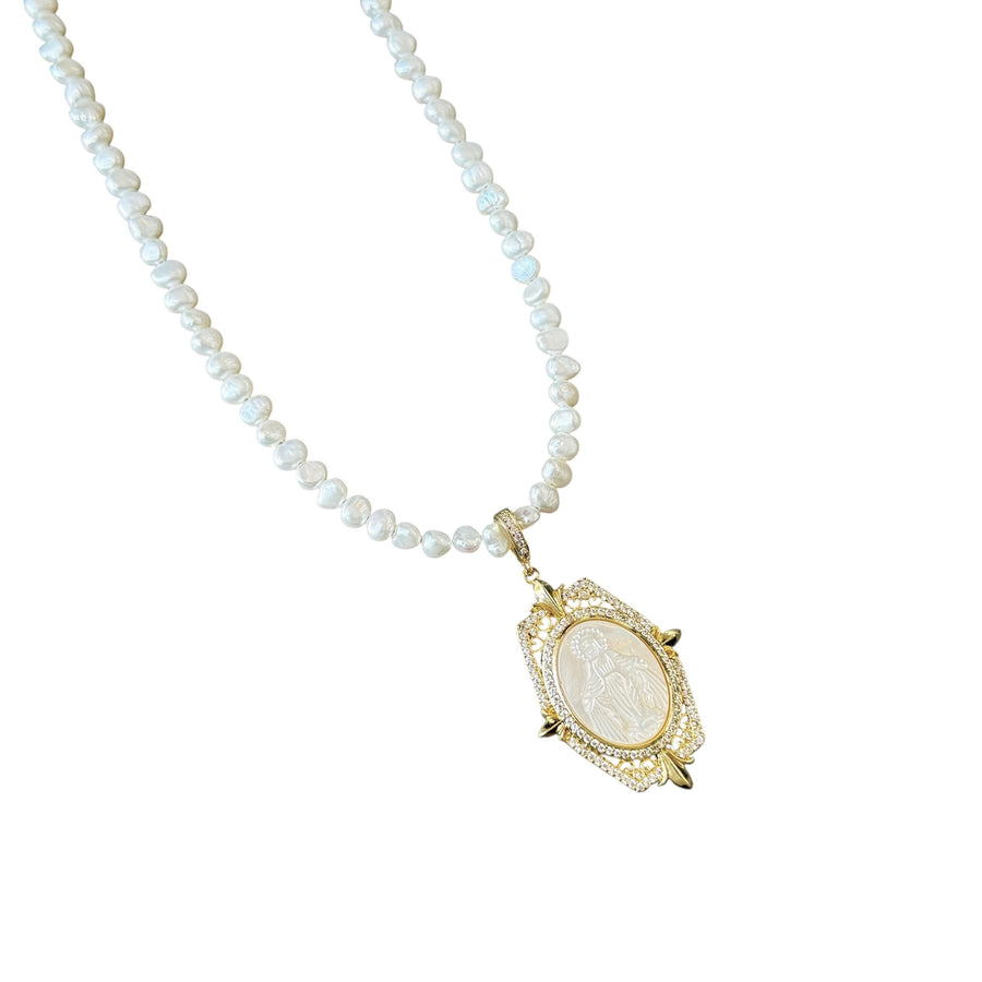 Apollina Guadalupe Pendant Pearl Necklace