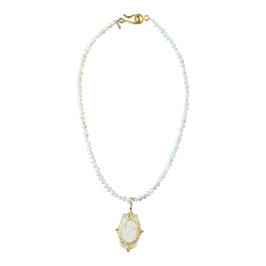 Apollina Guadalupe Pendant Pearl Necklace