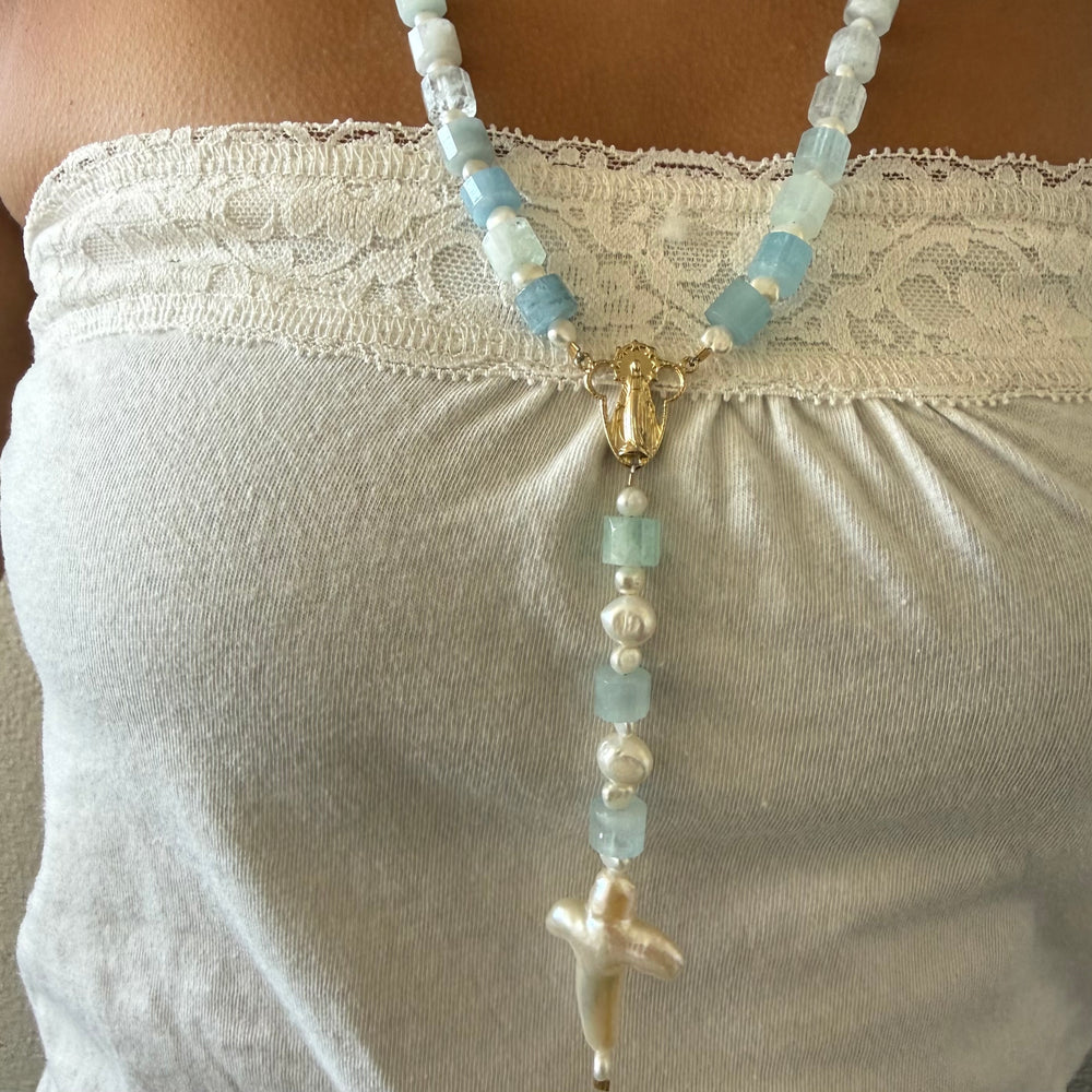 Bride of Grace Aquamarine Rosary
