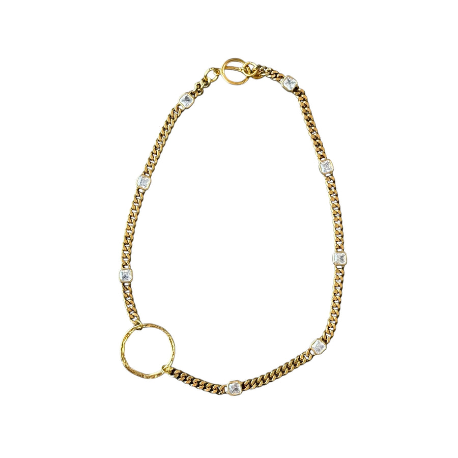 Augustine CZ Gold Chain Necklace