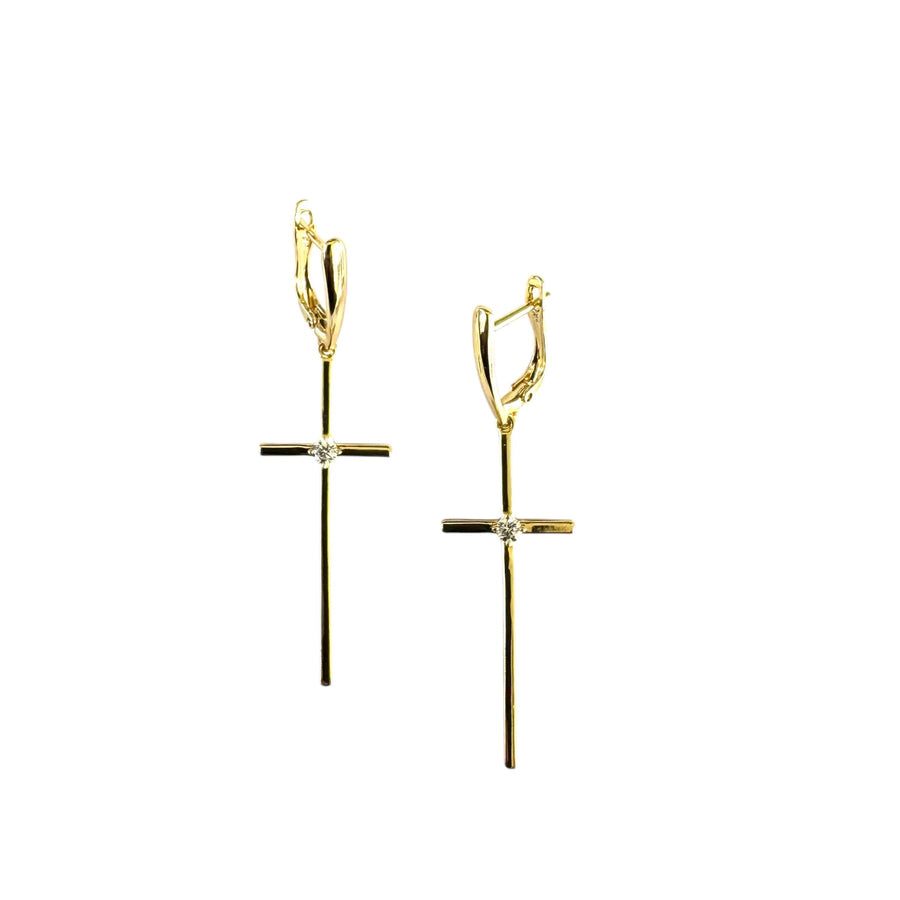 Pendientes de cruz Mary
