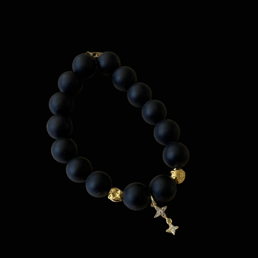 Pulsera de estrella Amos Black Onyx