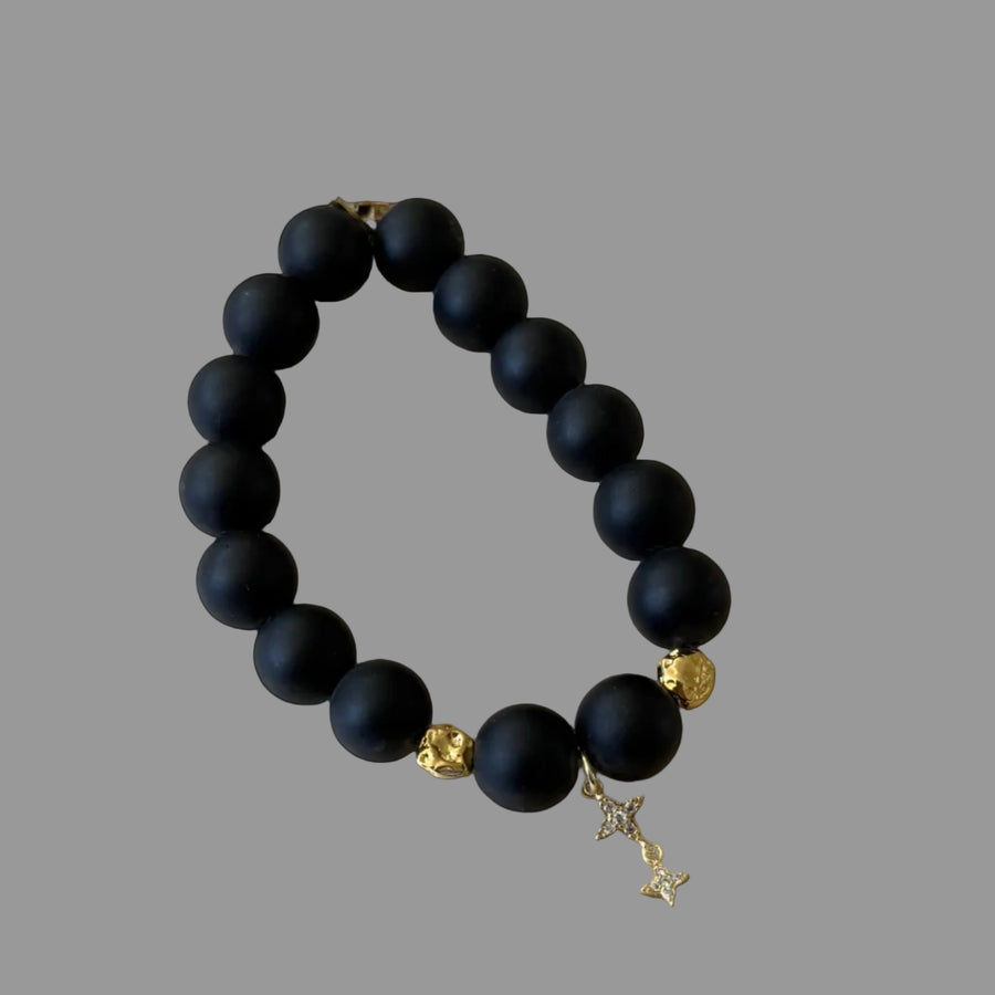 Amos Black Onyx Star Bracelet