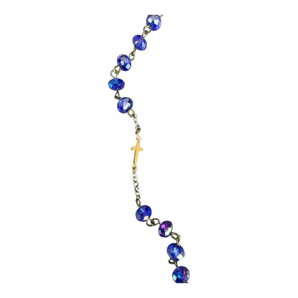 Bourges Royal Blue Crystal Rosary