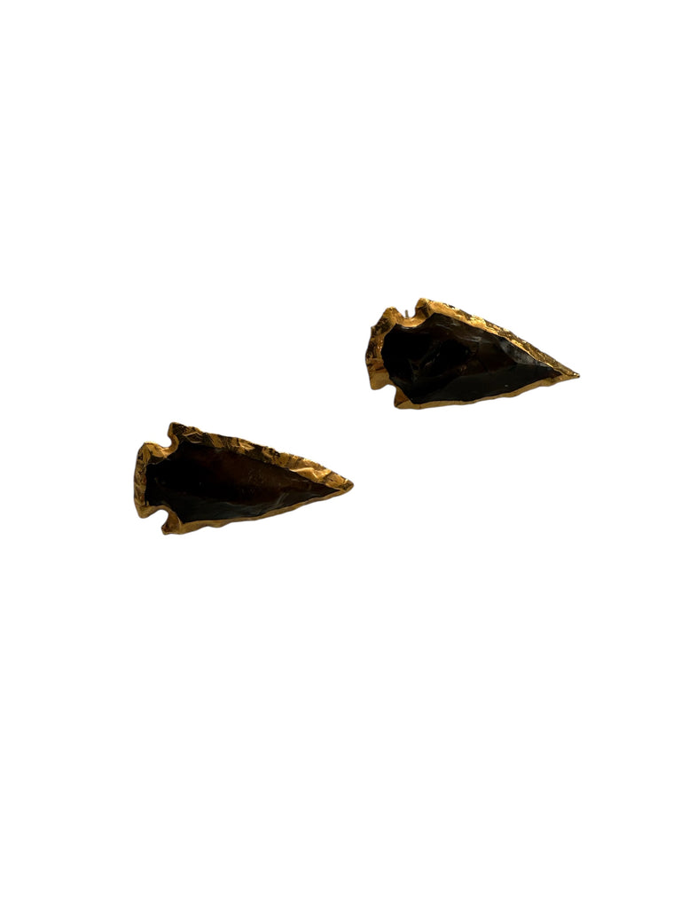 Brown Arrow Earrings