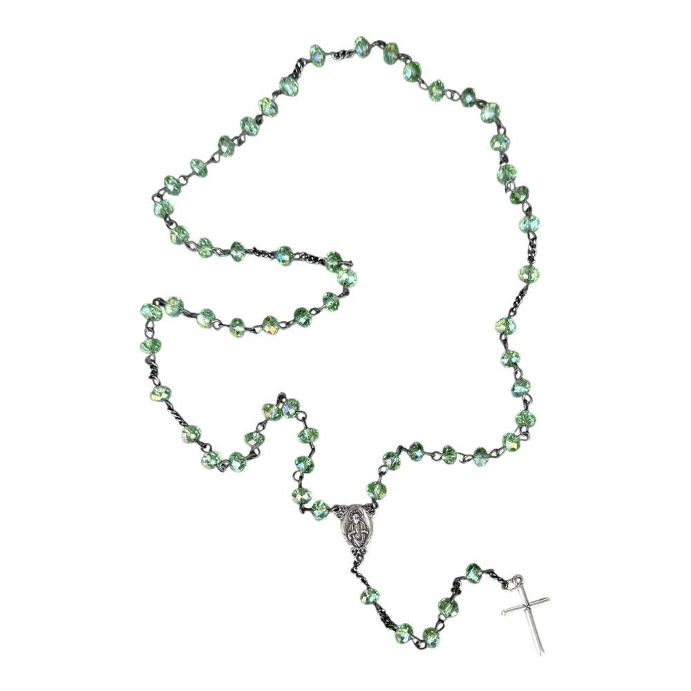 Canterbury Green Crystal Rosary