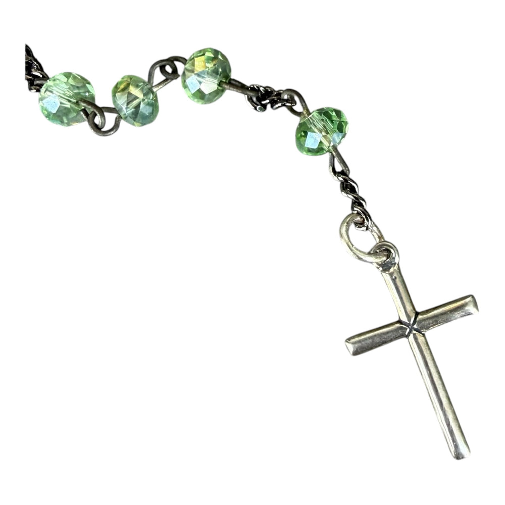 Canterbury Green Crystal Rosary