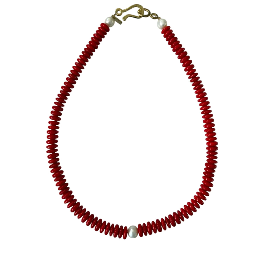 Collar de cuentas Patrick con adornos de perlas