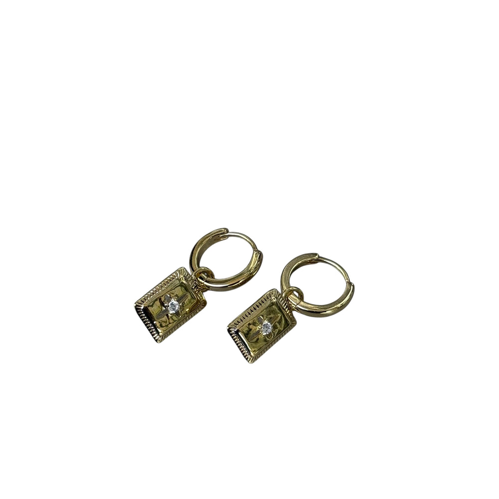 Cornelius Gold Cross Earrings