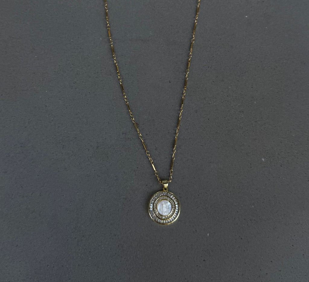 Opal Mary Pendant