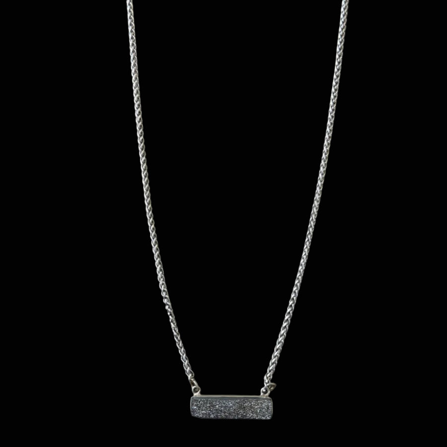 Collar de plata con barra Gerard Druzy