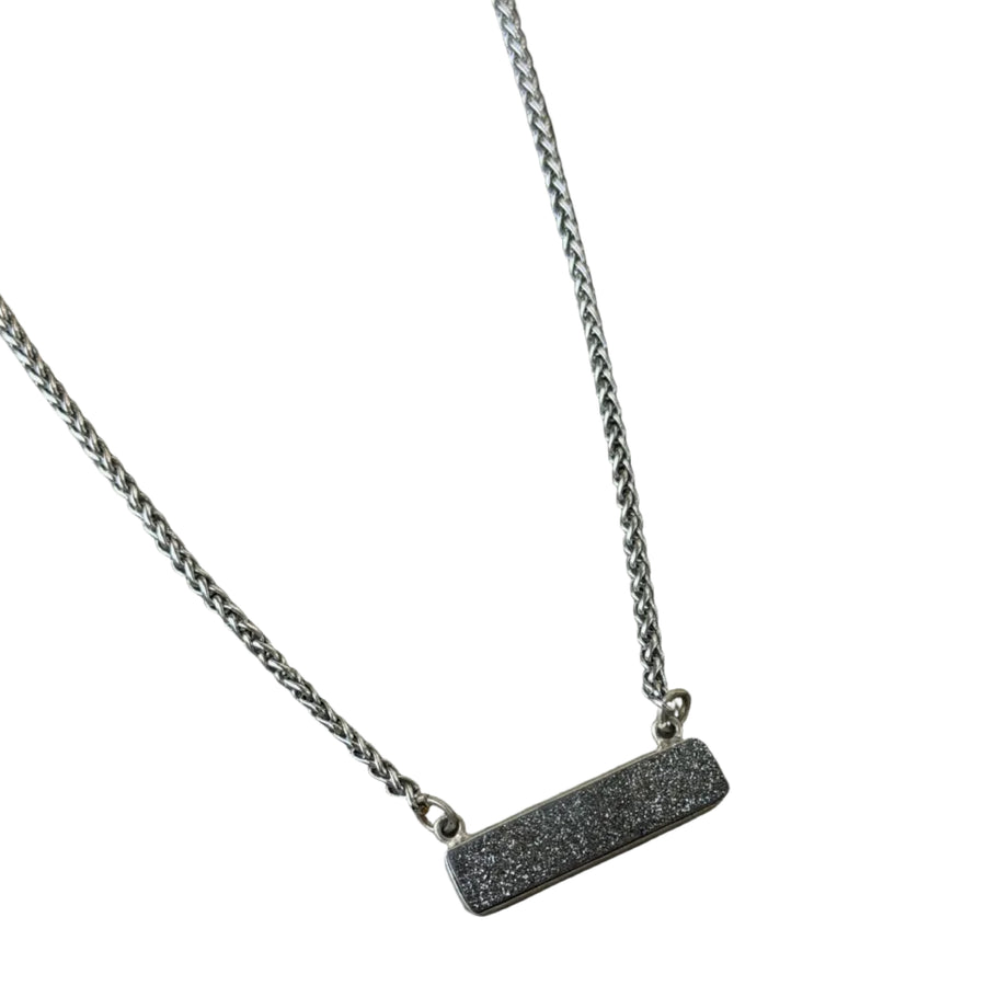 Collar de plata con barra Gerard Druzy