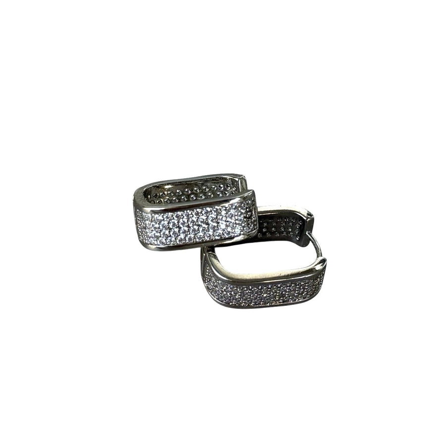Edith CZ Hoop Earrings