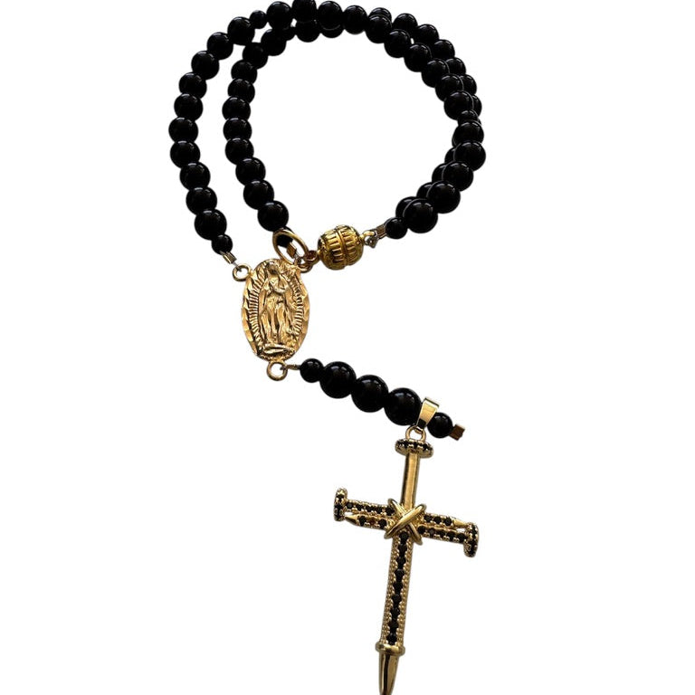 Pulsera de rosario Liberata Ónix Negro