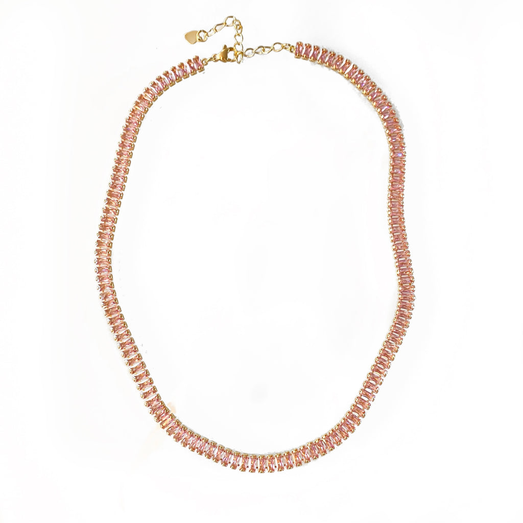 Pink CZ Chain