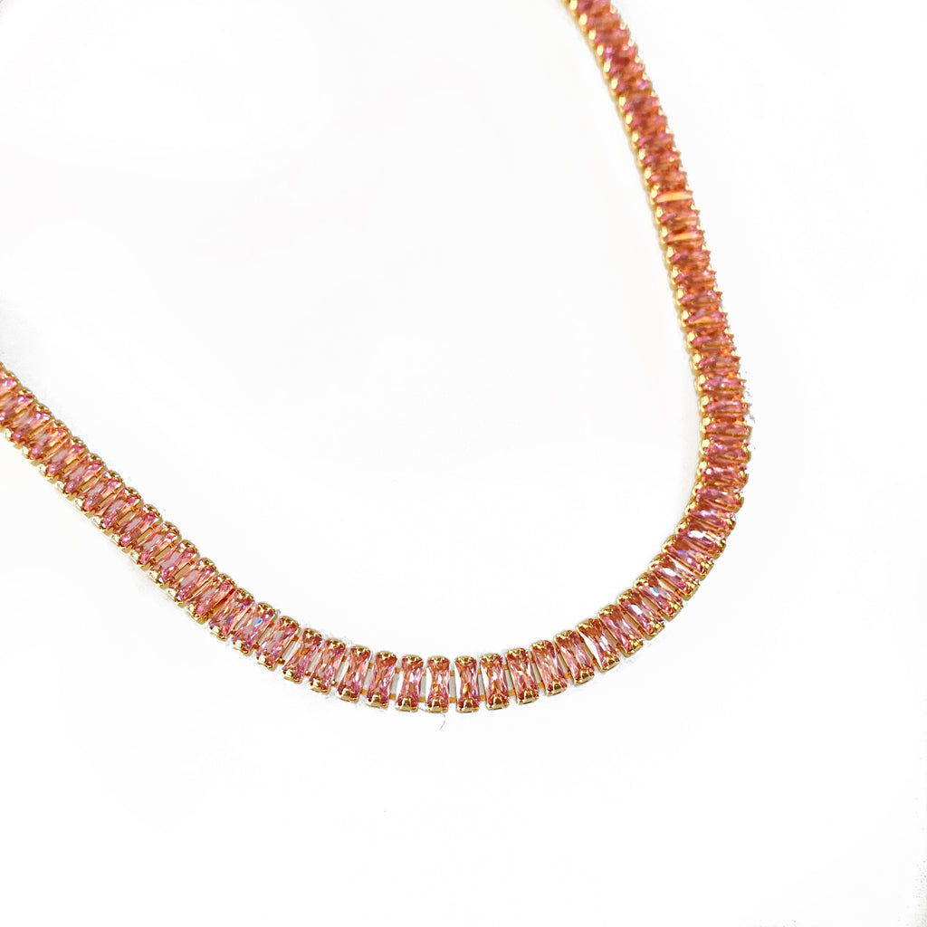 Pink CZ Chain