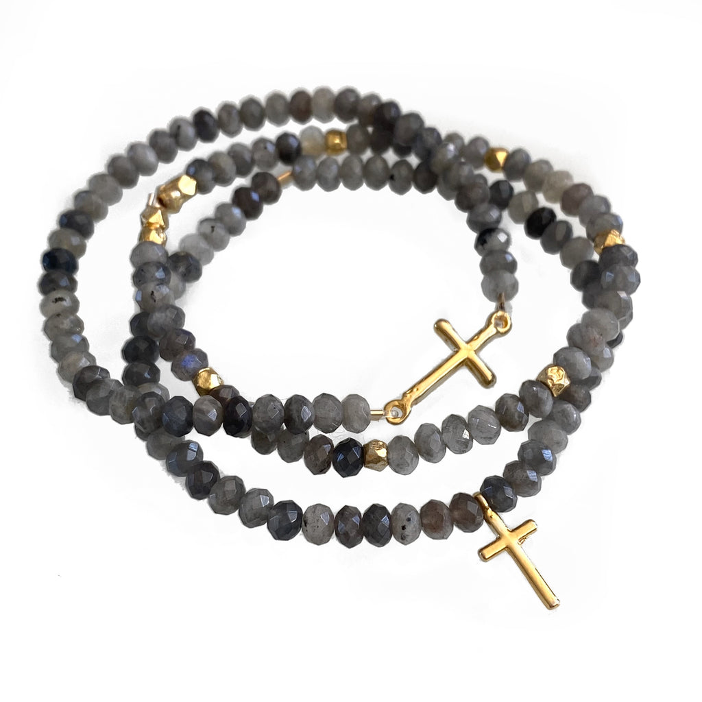 Labradorite Bracelet Set