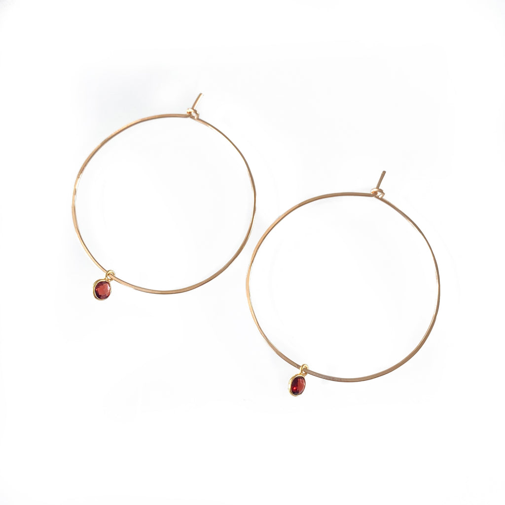 Garnet Hoops