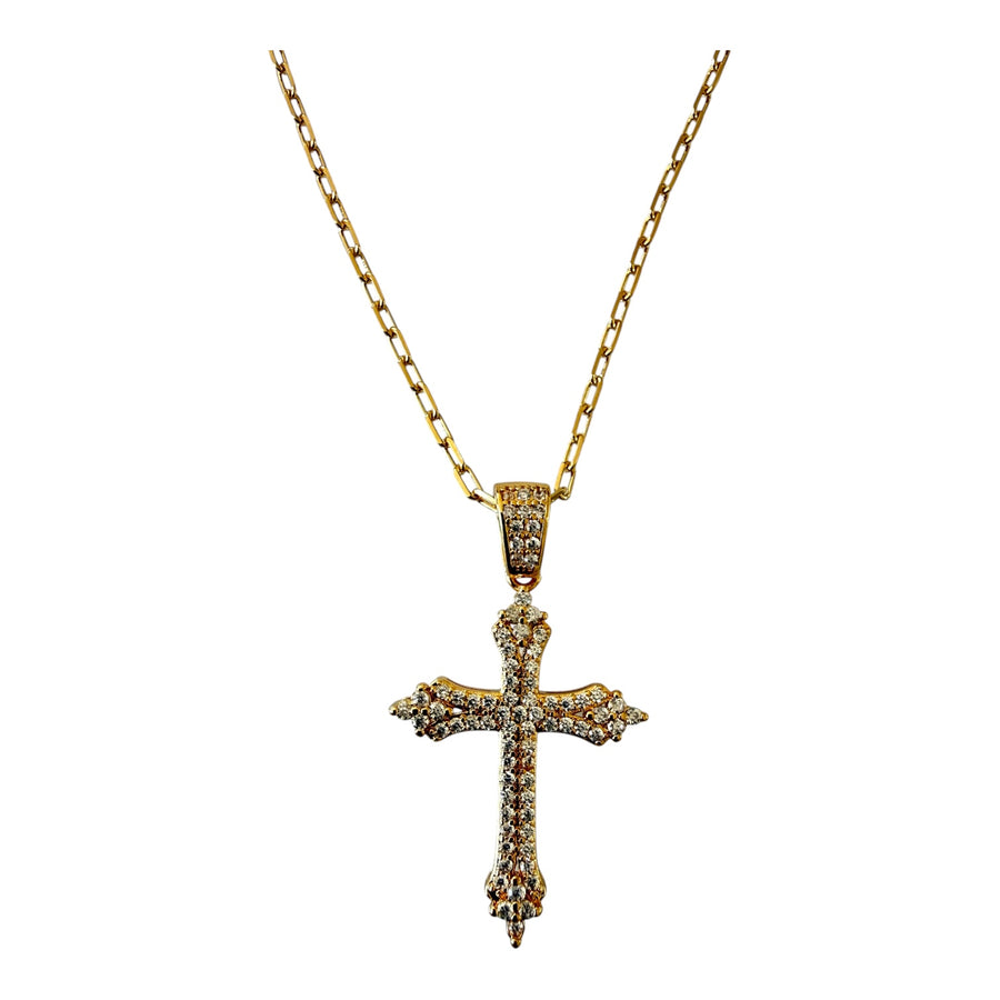 Collar Frances CZ con cruz