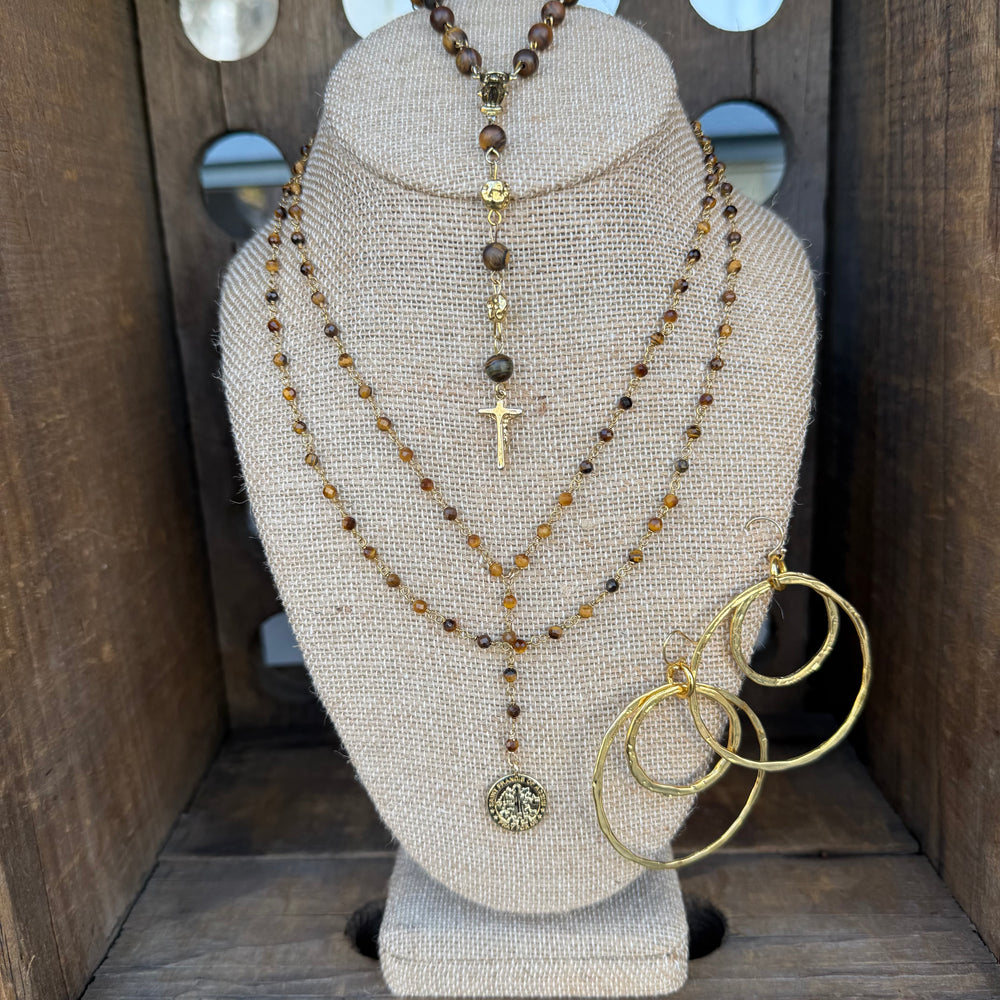 Tiger Eye Basilica Set