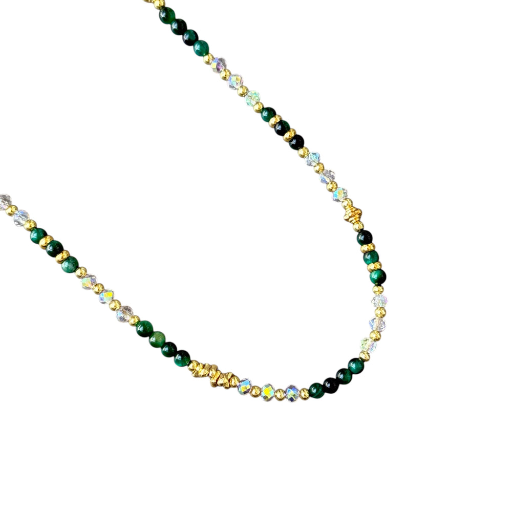 Collar de perlas de oro Gabriel Jade CZ