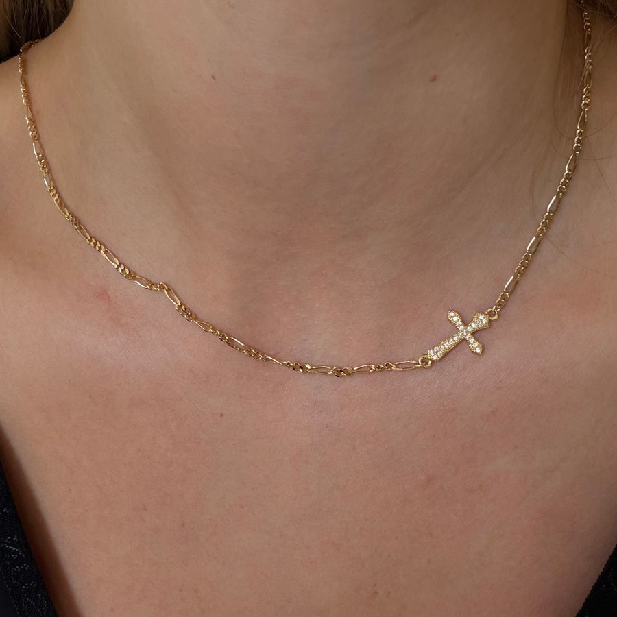 Georgia Cross Chain Necklace