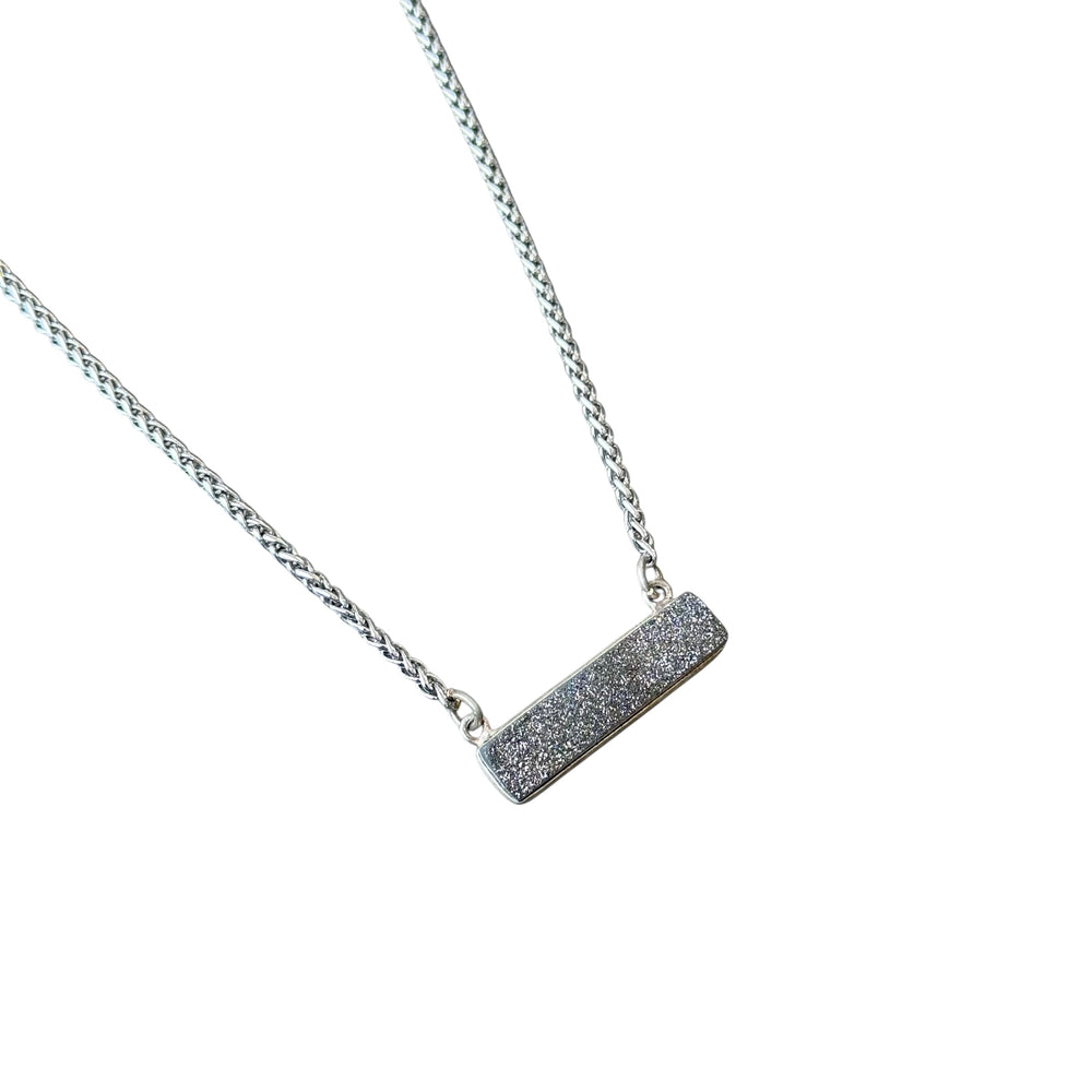 Collar de plata con barra Gerard Druzy