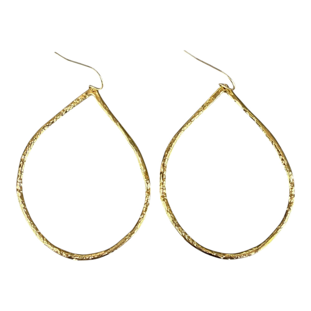 Gianna Gold Tear Drop Hoop