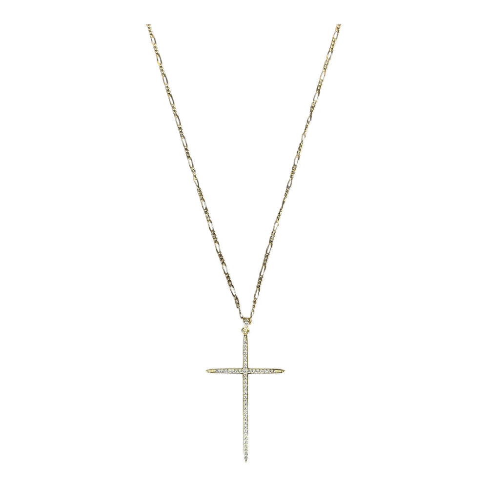 Anastacia Gold Cross Necklace
