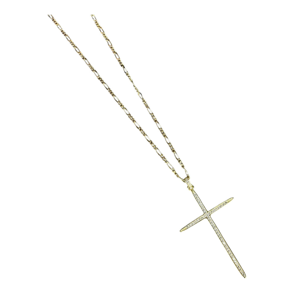 Anastacia Gold Cross Necklace