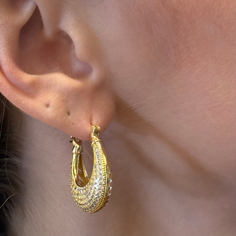 Pendientes de aro Patricia CZ