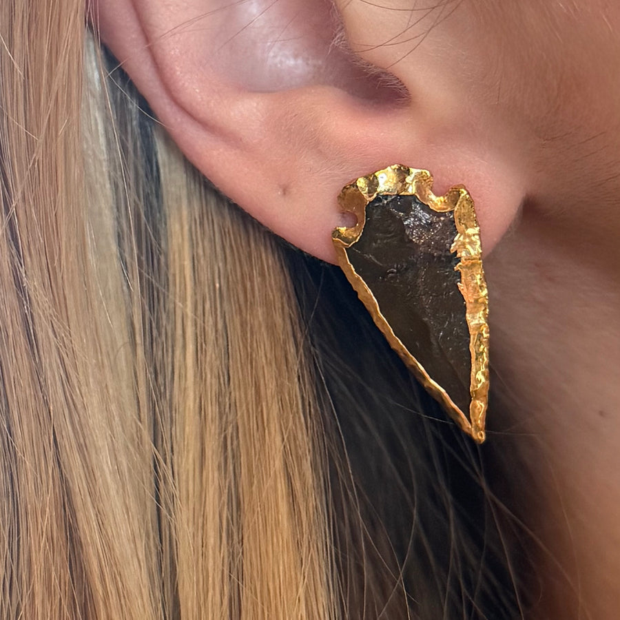 Pendientes Ursula Flecha Marrón