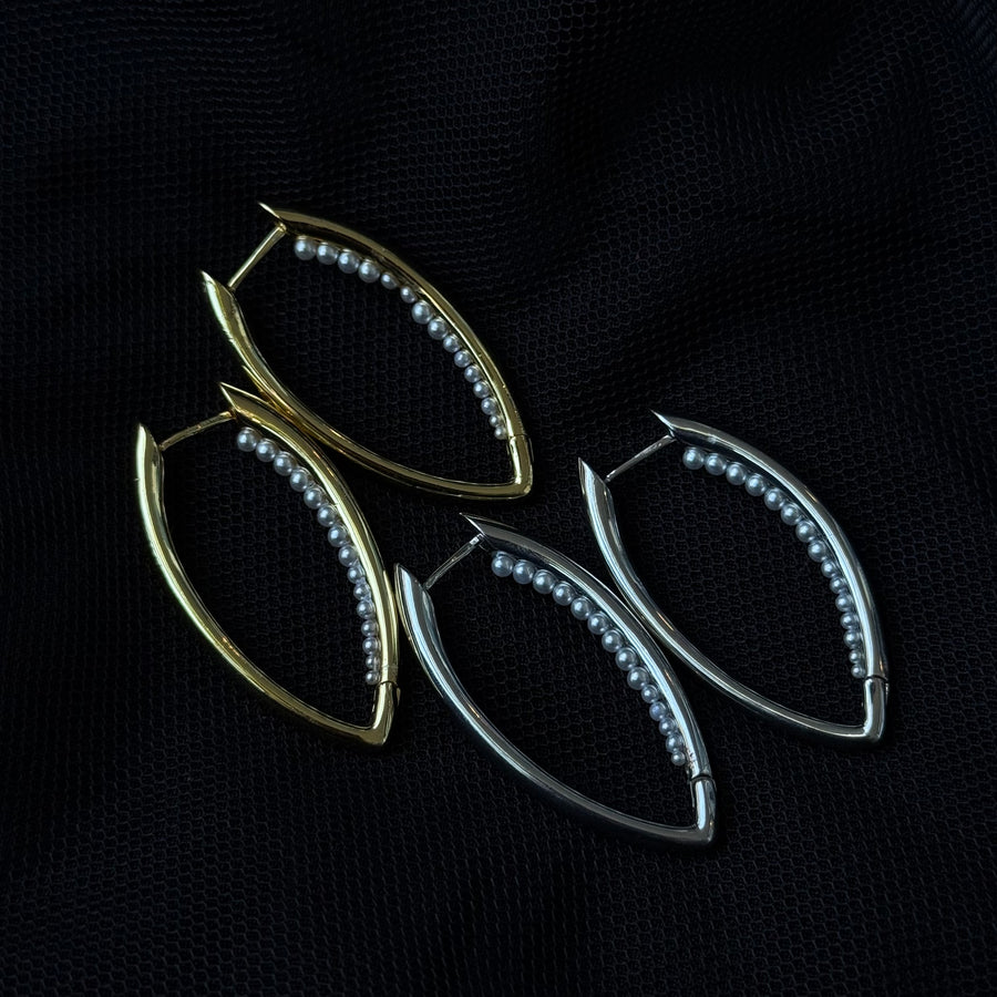 Pendientes de aro alargados Vincent