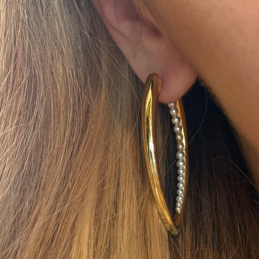 Pendientes de aro alargados Vincent