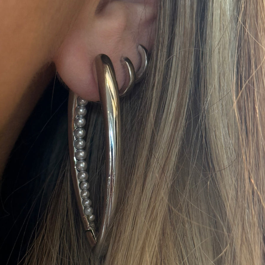 Pendientes de aro alargados Vincent