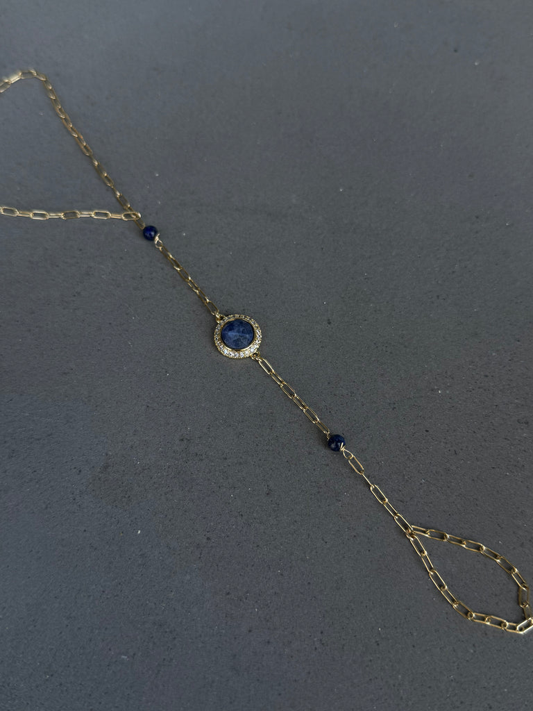 Lapis Hand Chain