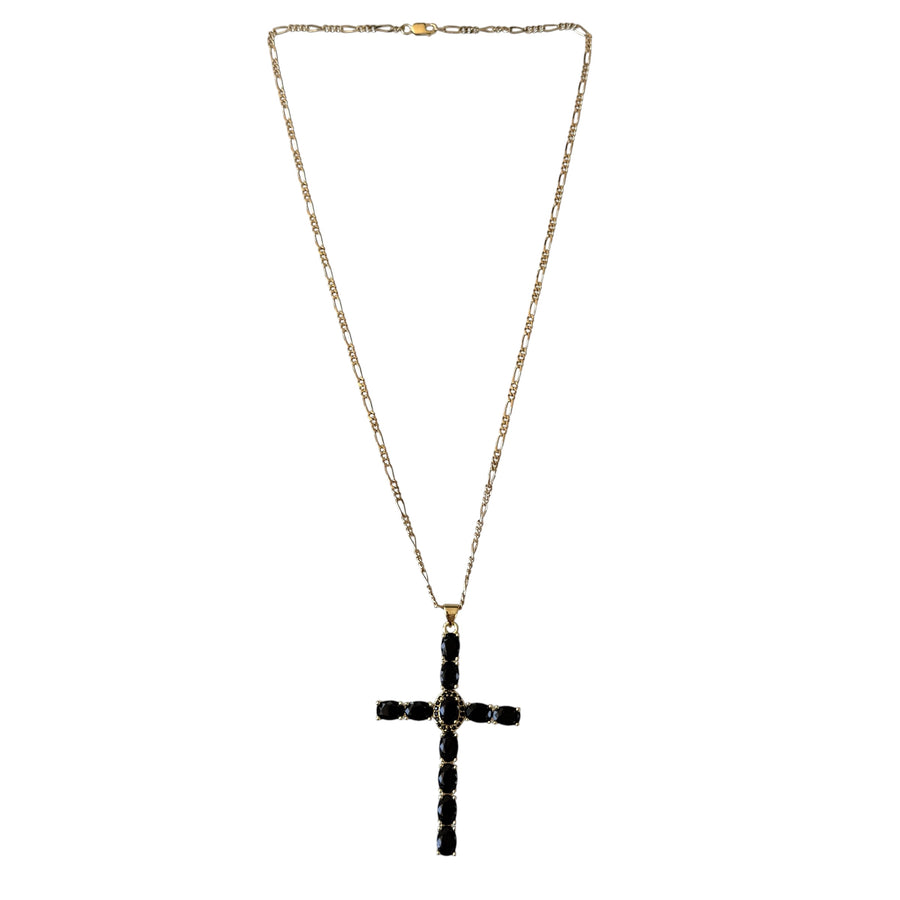 Collar con Cruz de Circonitas Cúbicas de Ignacio Negro