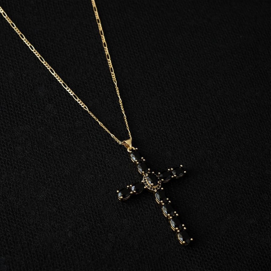 Collar con Cruz de Circonitas Cúbicas de Ignacio Negro