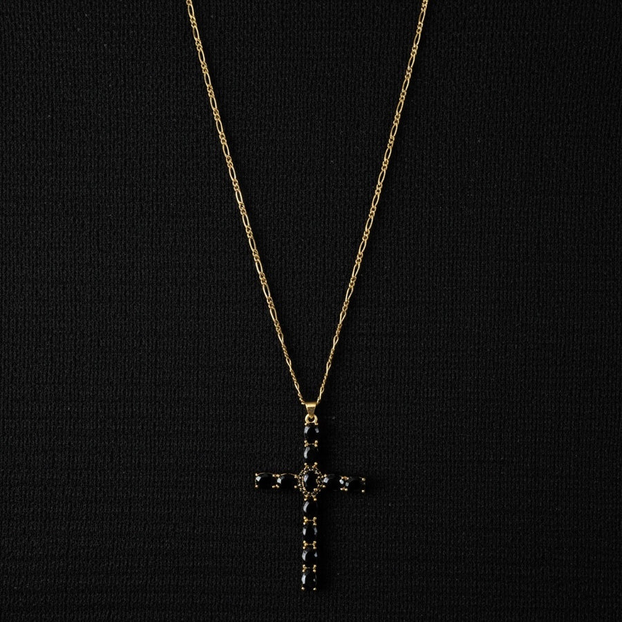 Collar con Cruz de Circonitas Cúbicas de Ignacio Negro