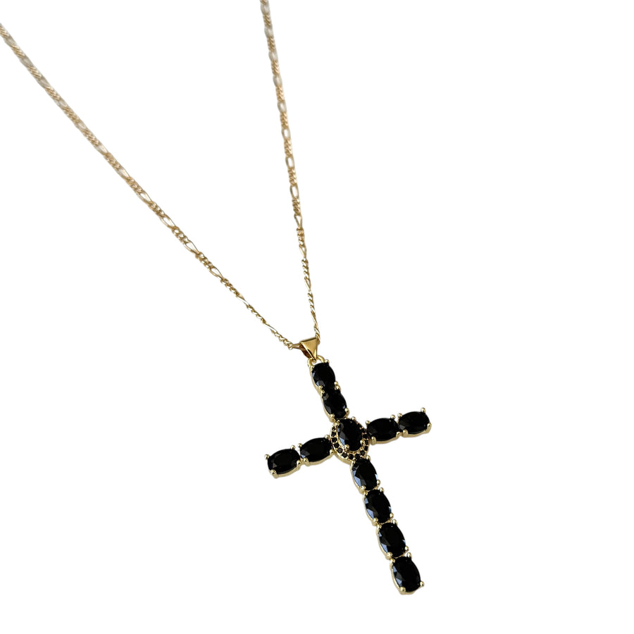 Collar con Cruz de Circonitas Cúbicas de Ignacio Negro