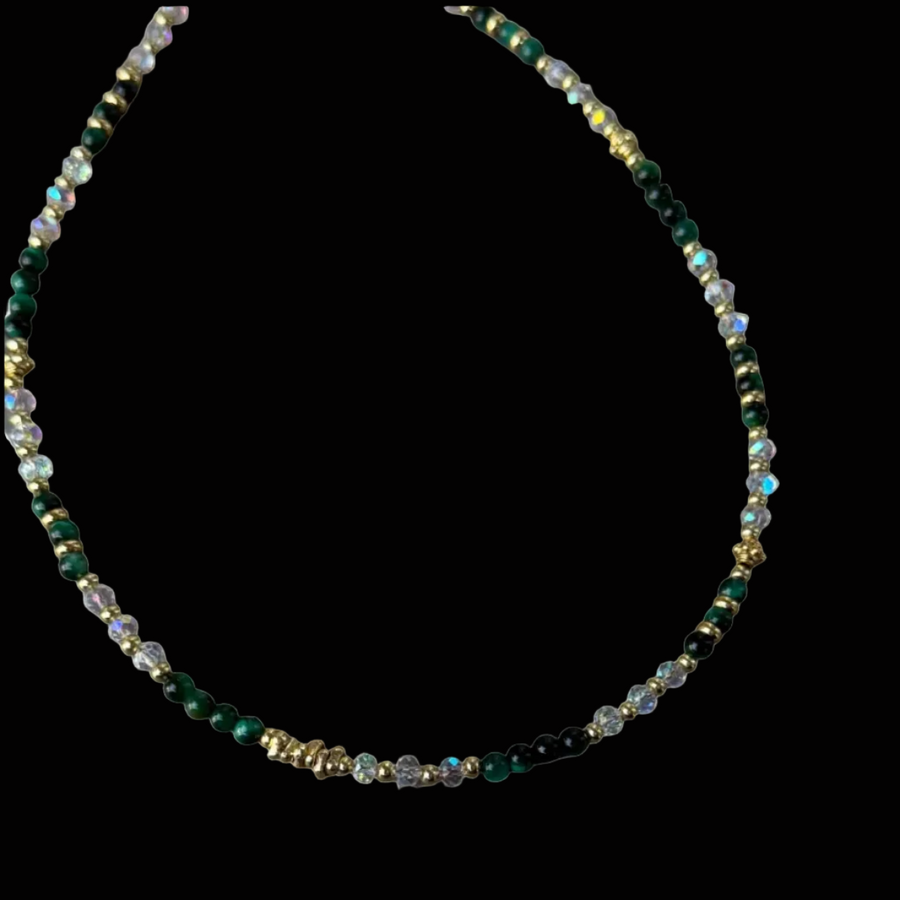 Collar de perlas de oro Gabriel Jade CZ
