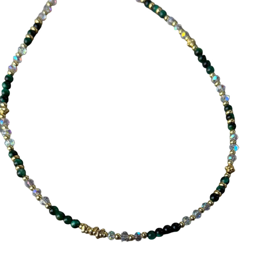 Collar de perlas de oro Gabriel Jade CZ